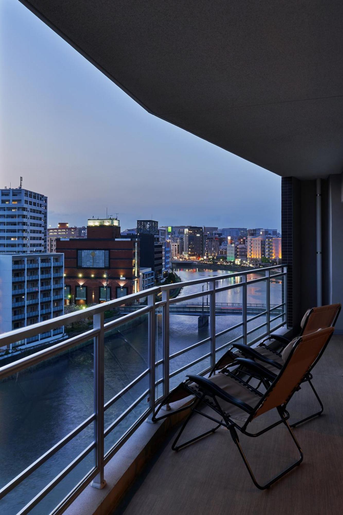 Alfacio Riverside Stay Hakata Fukuoka  Exteriér fotografie